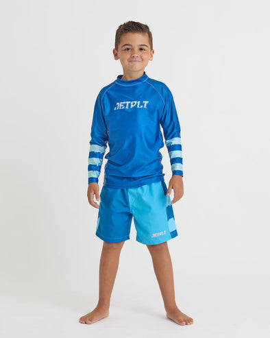 Jetpilot Slime Kids LS Rashie Youth - Blue