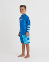 Jetpilot Slime Kids LS Rashie Youth - Blue