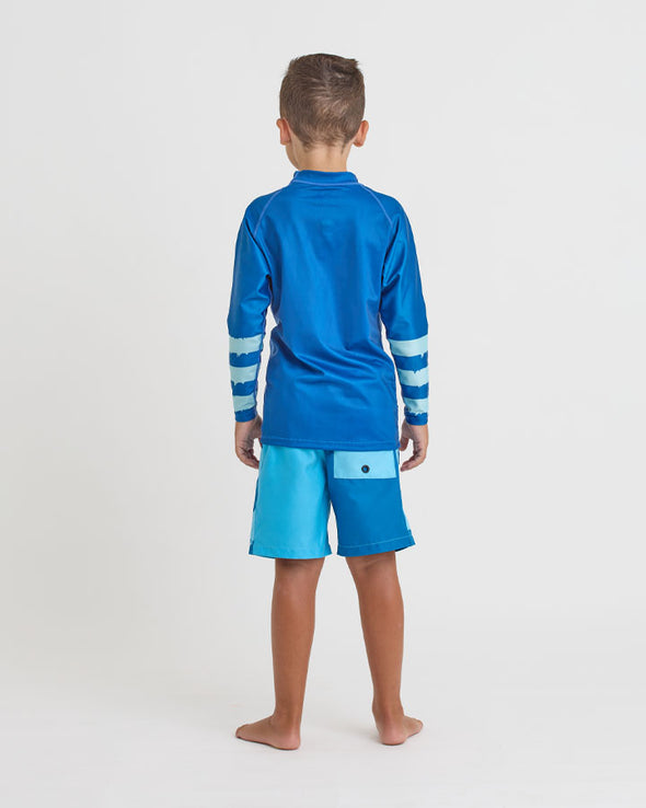 Jetpilot Slime Kids LS Rashie Youth - Blue