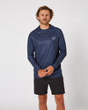 Jetpilot Venture LS Hydro Mens Tee - Navy