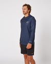 Jetpilot Venture LS Hydro Mens Tee - Navy