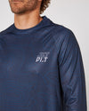 Jetpilot Venture LS Hydro Mens Tee - Navy